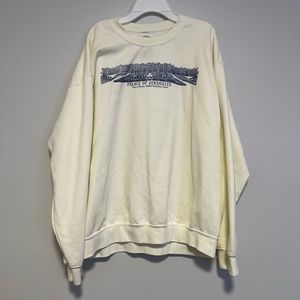 Pacsun Cream Versailles Graphic Sweatshirt Size M